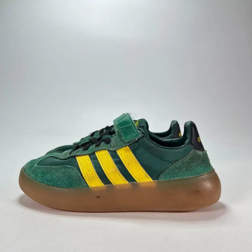 adidas Barreda Decode Green Yellow Hook & Loop Straps Shoes JQ8848 Youth Size 2